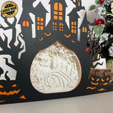 Nightmare Before Christmas - Paper Cut Haunted Castle Light Box File - Cricut File - 19.7x24.7 cm - LightBoxGoodMan - LightboxGoodman