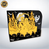 Nightmare Before Christmas - Paper Cut Mini-Showcase File - Cricut File - 10x12cm - LightBoxGoodMan - LightboxGoodman