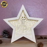 Nightmare Before Christmas - Paper Cut Star Light Box File - Cricut File - 20x21cm - LightBoxGoodMan - LightboxGoodman