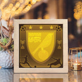 Norwich City – Paper Cut Light Box File - Cricut File - 20x20cm - LightBoxGoodMan