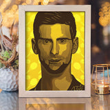 Novak Djokovic – Paper Cut Light Box File - Cricut File - 20x26cm - LightBoxGoodMan - LightboxGoodman