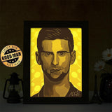 Novak Djokovic – Paper Cut Light Box File - Cricut File - 20x26cm - LightBoxGoodMan - LightboxGoodman