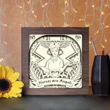 Nurses Are Angels - Paper Cutting Light Box - LightBoxGoodman - LightboxGoodman