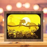 Ocean 1 - Paper Cutting Light Box - LightBoxGoodman