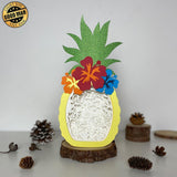 Ocean Floor 2 - Paper Cut Pineapple Light Box File - Cricut File - 14,3x28,7cm - LightBoxGoodMan - LightboxGoodman