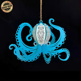 Octopus 2 - 3D Octopus Lantern File - 8.2x10.7" - Cricut File - LightBoxGoodMan - LightboxGoodman