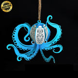 Octopus 2 - 3D Octopus Lantern File - 8.2x10.7" - Cricut File - LightBoxGoodMan - LightboxGoodman