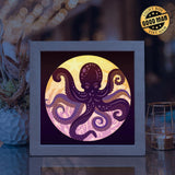 Octopus 2 – Paper Cut Light Box File - Cricut File - 8x8 inches - LightBoxGoodMan - LightboxGoodman