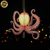 Octopus 3 - 3D Octopus Lantern File - 8.2x10.7" - Cricut File - LightBoxGoodMan - LightboxGoodman