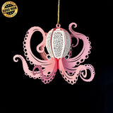 Octopus 3 - 3D Octopus Lantern File - 8.2x10.7" - Cricut File - LightBoxGoodMan - LightboxGoodman