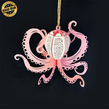 Octopus 3 - 3D Octopus Lantern File - 8.2x10.7" - Cricut File - LightBoxGoodMan - LightboxGoodman