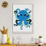 Octopus - Paper 3D Layered File - Cricut File - LightBoxGoodMan - LightboxGoodman