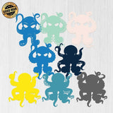 Octopus - Paper 3D Layered File - Cricut File - LightBoxGoodMan - LightboxGoodman