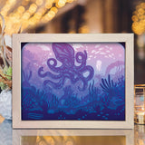 Octopus – Paper Cut Light Box File - Cricut File - 8x10 inches - LightBoxGoodMan