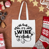 Oh Look It's Wine O'Clock - Cricut File - Svg, Png, Dxf, Eps - LightBoxGoodMan - LightboxGoodman