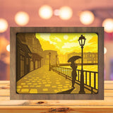 Old Street Lantern 2 - Paper Cutting Light Box - LightBoxGoodman - LightboxGoodman