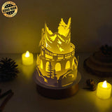 Old Train - 3D Dome Lantern File - Cricut File - LightBoxGoodMan - LightboxGoodman