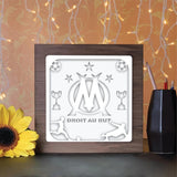 Olympique Marseille – Paper Cut Light Box File - Cricut File - 20x20cm - LightBoxGoodMan - LightboxGoodman