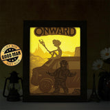 Onward - Paper Cut Light Box File - Cricut File - 20x26cm - LightBoxGoodMan - LightboxGoodman