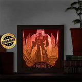 Optimus Prime – Paper Cut Light Box File - Cricut File - 20x20cm - LightBoxGoodMan - LightboxGoodman