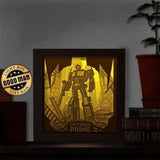 Optimus Prime – Paper Cut Light Box File - Cricut File - 20x20cm - LightBoxGoodMan - LightboxGoodman