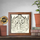 Optimus Prime – Paper Cut Light Box File - Cricut File - 20x20cm - LightBoxGoodMan - LightboxGoodman