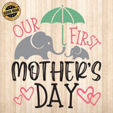 Our First Mother's Day - Cricut File - Svg, Png, Dxf, Eps - LightBoxGoodMan - LightboxGoodman