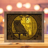 Owl 1 - Paper Cutting Light Box - LightBoxGoodman