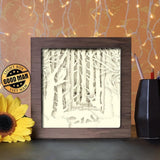 Owl & Wolf - Paper Cutting Light Box - LightBoxGoodman - LightboxGoodman