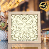 Owl Mandala 2 – Paper Cut Light Box File - Cricut File - 20x20cm - LightBoxGoodMan - LightboxGoodman