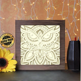 Owl Mandala 2 - Paper Cutting Light Box - LightBoxGoodman - LightboxGoodman