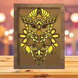 Owl Mandala 3 - Paper Cutting Light Box - LightBoxGoodman - LightboxGoodman