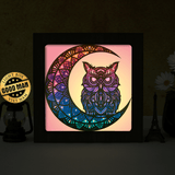 Owl Mandala – Paper Cut Light Box File - Cricut File - 20x20cm - LightBoxGoodMan - LightboxGoodman