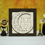 Owl Mandala – Paper Cut Light Box File - Cricut File - 20x20cm - LightBoxGoodMan - LightboxGoodman