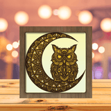 Owl Mandala - Paper Cutting Light Box - LightBoxGoodman