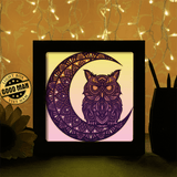 Owl Mandala - Paper Cutting Light Box - LightBoxGoodman - LightboxGoodman