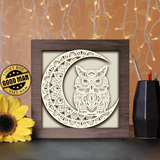 Owl Mandala - Paper Cutting Light Box - LightBoxGoodman - LightboxGoodman