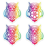 Owl Spectrum Stickers - Cricut File - Svg, Png, Dxf, Eps - LightBoxGoodMan