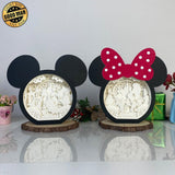 Pack 2 Disneyland - Paper Cut Disney Mouse Light Box File - Cricut File - LightBoxGoodMan - LightboxGoodman