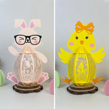 Pack 2 Happy Easter - Easter Pet 3D Lantern File - Cricut File - LightBoxGoodMan - LightboxGoodman