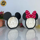 Pack 2 Mickey Love - Paper Cut Disney Mouse Light Box File - Cricut File - LightBoxGoodMan - LightboxGoodman