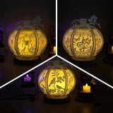 Pack 3 Animal World - 3D Pumpkin Lantern File - Cricut File 1 - LightBoxGoodMan