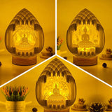 Pack 3 Buddha - 3D Pop-up Light Box Droplet File - Cricut File - LightBoxGoodMan - LightboxGoodman