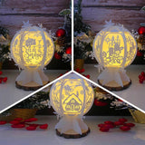 Pack 3 Christmas 1 - Snowball Lantern File - Cricut File - LightBoxGoodMan - LightboxGoodman