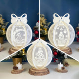 Pack 3 Christmas 2 - Globe Lantern File - Cricut File - LightBoxGoodMan - LightboxGoodman