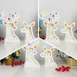 Pack 3 Christmas 2 - Paper Cut Deer Couple Light Box File - Cricut File - 10,4x7 inches - LightBoxGoodMan - LightboxGoodman