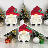 Pack 3 Christmas 3 - Paper Cut Gnome Light Box File - Cricut File - 10x7 inches - LightBoxGoodMan - LightboxGoodman