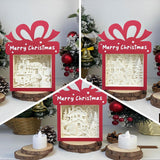 Pack 3 Christmas 4 - Paper Cut Gift Light Box File - Cricut File - 21x16cm - LightBoxGoodMan - LightboxGoodman