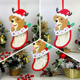 Pack 3 Christmas 4 - Paper Cut Pet Light Box File - Xmas Dog Motif - Cricut File - 11x6 Inches - LightBoxGoodMan - LightboxGoodman