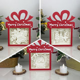 Pack 3 Christmas 5 - Paper Cut Gift Light Box File - Cricut File - 21x16cm - LightBoxGoodMan - LightboxGoodman